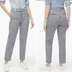 J.Crew Women's Linen Blend Holland‎ Gingham Pants AW376 Size 12